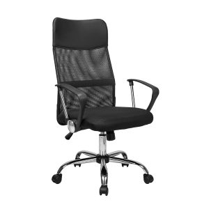 Cadeira Presidente MAXOFFICE MOCH-2001/BK Giratória Tela Mesh com Balanço Suporta 120kg Preta