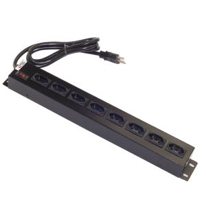 Filtro de Linha para Rack 19" Forceline Metálico 8 Tomadas 20A Tripolar NBR-14136 Cabo 1,5m