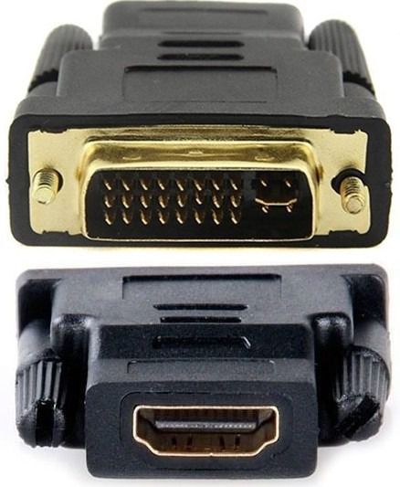 Adaptador Conversor DVI-I Macho (24+5 Pinos) para HDMI Fêmea