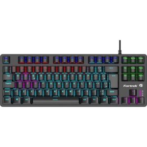 Teclado Mecânico Gamer Fortrek Black Hawk Compact TKL Switch Brown ABNT2 USB