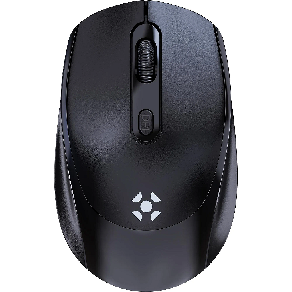 Mouse Sem Fio Office Compact 1600Dpi Preto MW12 Fortrek