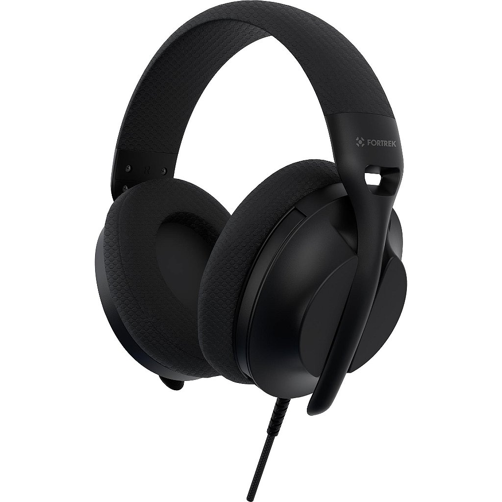 Headset Gamer Fortrek Wise PT USB 7.1 Surround Virtual com Microfone Retrátil Drivers 40mm Preto