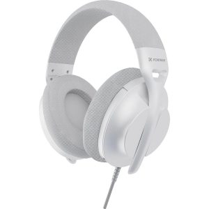 Headset Gamer Fortrek Wise Branco USB 7.1 Surround Virtual Microfone Retrátil Drivers 40mm