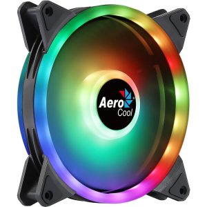 Cooler Fan para Gabinete Aerocool Duo 14 ARGB 140mm Rolamento Hidráulico 6 Pinos