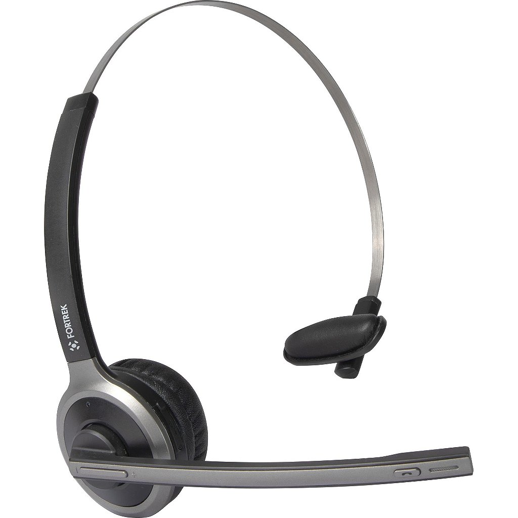 Headset Monoauricular Fortrek FK-761A Bluetooth 5.0 Cinza