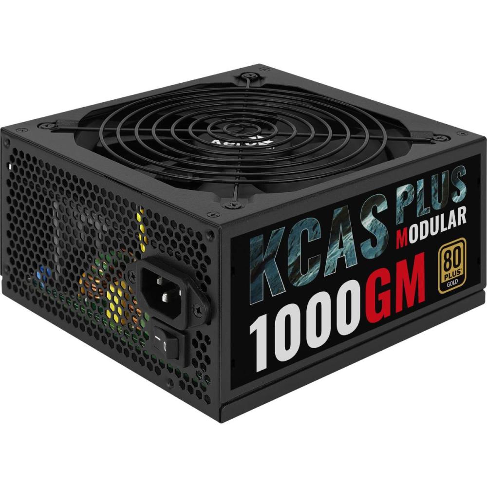 Fonte ATX 1000W KCAS Plus Aerocool 80 Plus Gold Full Modular PFC Ativo