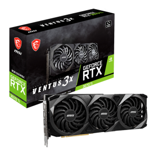 Placa de Vídeo Gamer RTX 3070 Ti 8GB GDDR6X Ventus 3X OC MSI