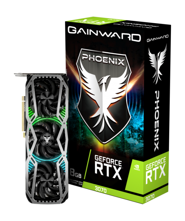 Placa de Vídeo Gamer RTX 3070 8GB GDDR6 Phoenix V1 1725MHz Gainward
