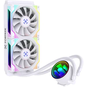 Water Cooler Fortrek Breezy 240mm ARGB Branco TDP 240W Intel LGA1700/1200/115x AMD AM4/AM5