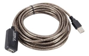 Cabo Extensor USB 2.0 15 Metros Amplificado com Filtro Hi-Speed