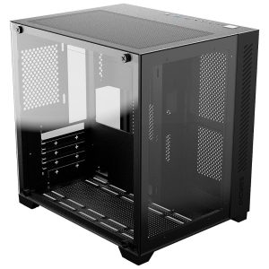 Gabinete Gamer PCYes Forcefield Preto Mid-Tower mATX Vidro Temperado Lateral e Frontal GFFBVP