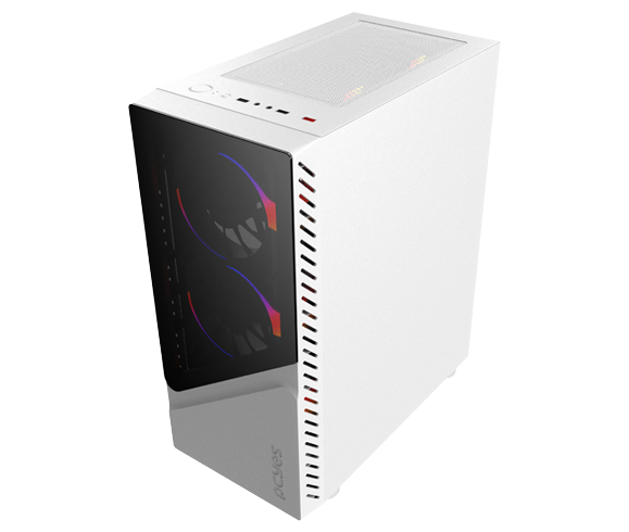 Gabinete Gamer PCYes Set White Ghost Mid Tower ATX Lateral Vidro Temperado Branco GSWGPBR - Imagem 3