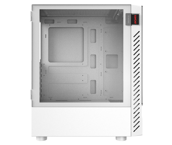 Gabinete Gamer PCYes Set White Ghost Mid Tower ATX Lateral Vidro Temperado Branco GSWGPBR - Imagem 4