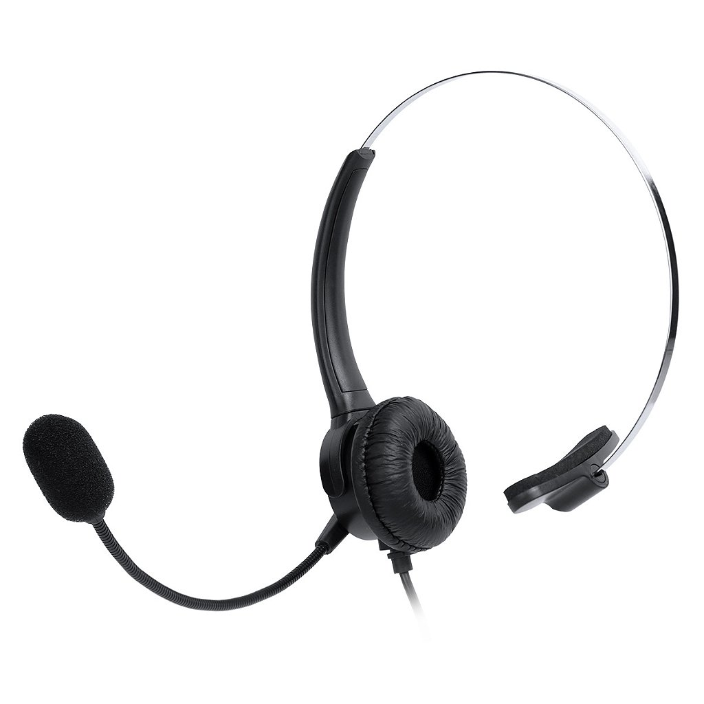 Headset Monoauricular Vinik Corp Uno VK400 USB com Microfone Omnidirecional e Controle de Volume