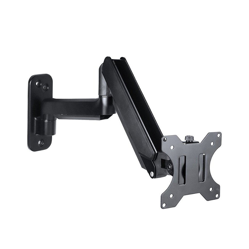 Suporte de Parede Articulado para Monitor 17 a 32" PCYes PW01A Pistão a Gás VESA 75x75 100x100 - Imagem 2