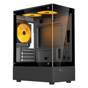 Gabinete Gamer Bluecase Nuker V2 Pro BG-053 Mid Tower mATX/Mini-ITX Vidro Temperado USB 3.2 Preto