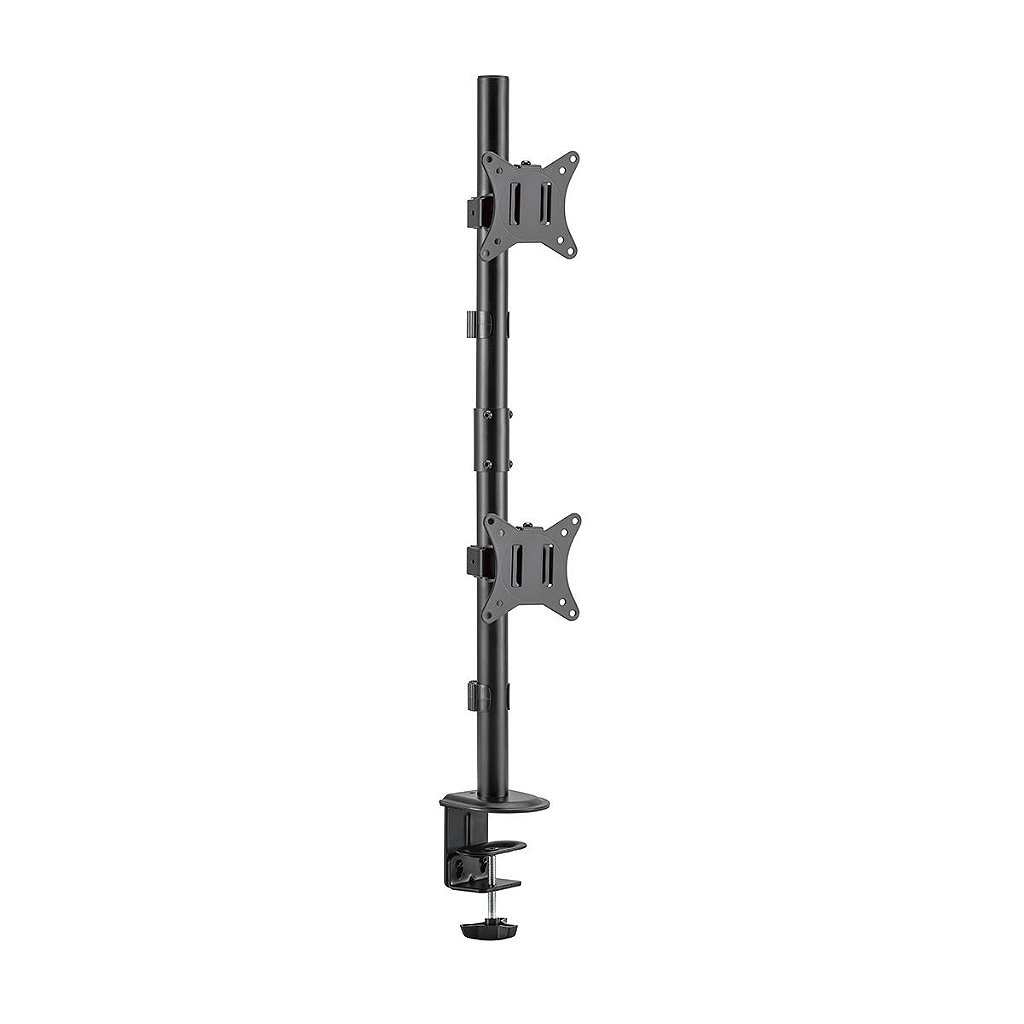 Suporte Vertical Duplo para 2 Monitores 17 a 32" Vinik BSMD420B VESA 75x75 100x100 até 9kg por Tela
