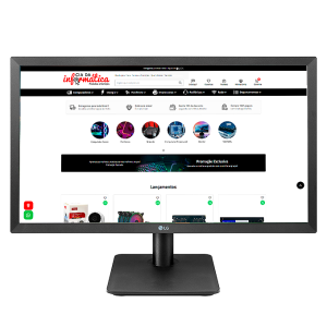 Monitor 21.5" 22MP410 LG Full HD 1920x1080 VA 75Hz 5ms FreeSync HDMI VGA Preto
