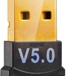 Adaptador USB Bluetooth 5.0 Dongle Plug & Play Chipset BR8041 5Mbps para PC e Notebook