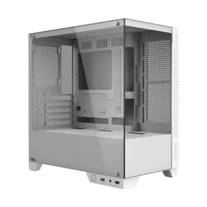 Gabinete Gamer PCYes Forcefield White Ghost GFFTWRWG Mid Tower mATX Vidro Temperado Branco USB 3.0