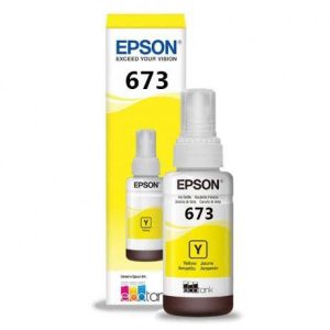 Refil de Tinta Epson T673420 Amarelo Original 70ml para Impressora EcoTank L800 L810 L850 L1800