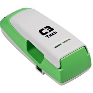 Carregador de Pilhas C3Tech UC-CHG2 para AA/AAA NiMH NiCd e Alcalinas com Proteção e Alimentação USB