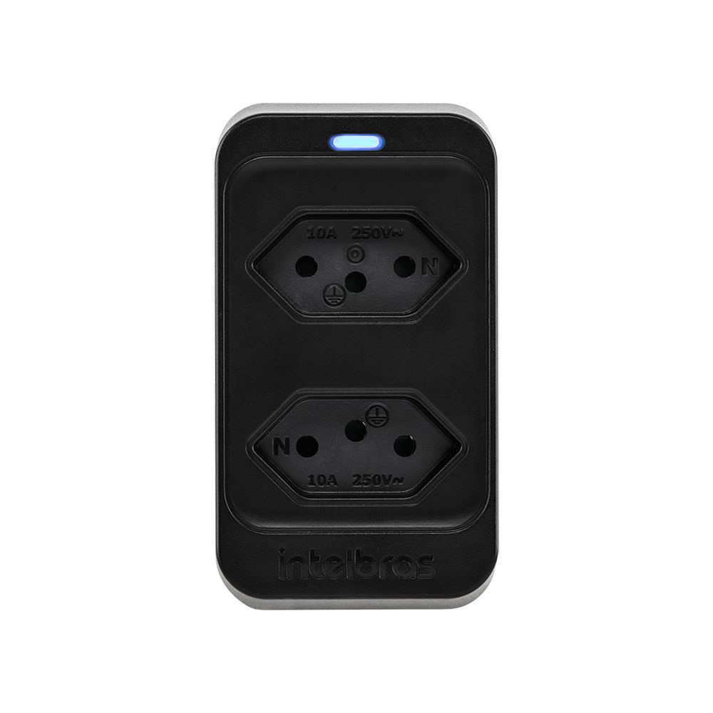 Protetor de Surtos Intelbras EPS-302 Bivolt 2 Tomadas 10A com Filtro de Linha EMI/RFI