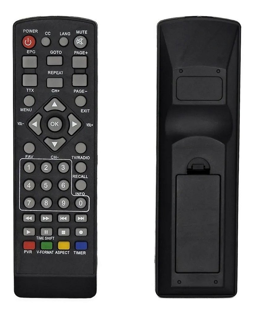 Controle Remoto Infokit ITV-100 para Conversor Digital Compatível com ITV-C20 ITV-300 ITV-500