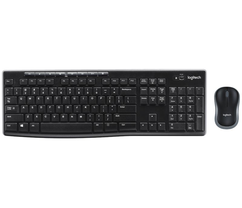 Kit Teclado e Mouse Sem Fio Logitech MK270 Wireless 2.4GHz USB Padrão ABNT2