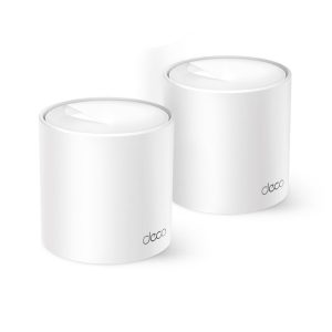 Kit 2 Roteadores ROTEADOR TP-LINK Deco X10 Wi-Fi 6 Mesh AX1500 Dual Band Gigabit Branco