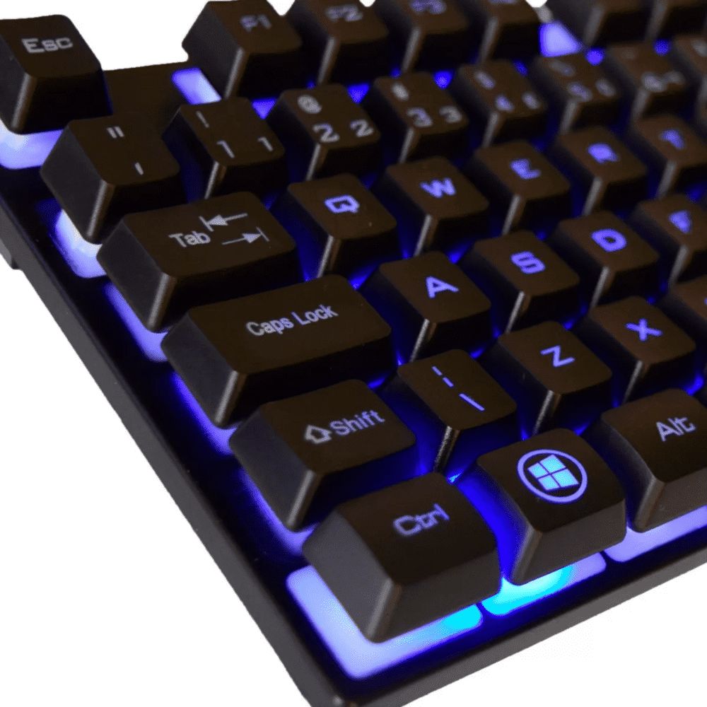Kit Teclado e Mouse Gamer Exbom BK-G550 USB LED Rainbow ABNT2 2400 DPI - Imagem 5