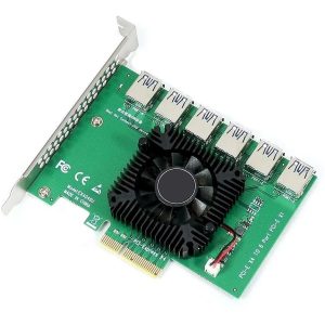 Placa Multiplicadora PCI-E 4x para 6x Portas USB 3.0 GENERICO Chipset ASM1812