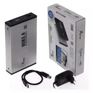 Case Externa Gaveta para HD 3.5" SATA Knup KP-HD004 USB 3.0 Alumínio com Fonte de Alimentação
