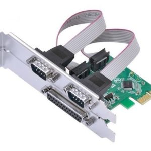 Placa Controladora Knup KP-T105 PCI-e 1x com 2 Portas Serial RS232 1 Paralela IEEE 1284 Chipset WCH CH382L