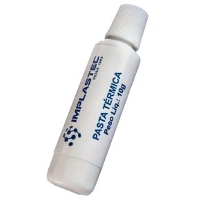 Pasta Térmica Branca Implastec 10g Bisnaga Condutividade 0,4 w/mk