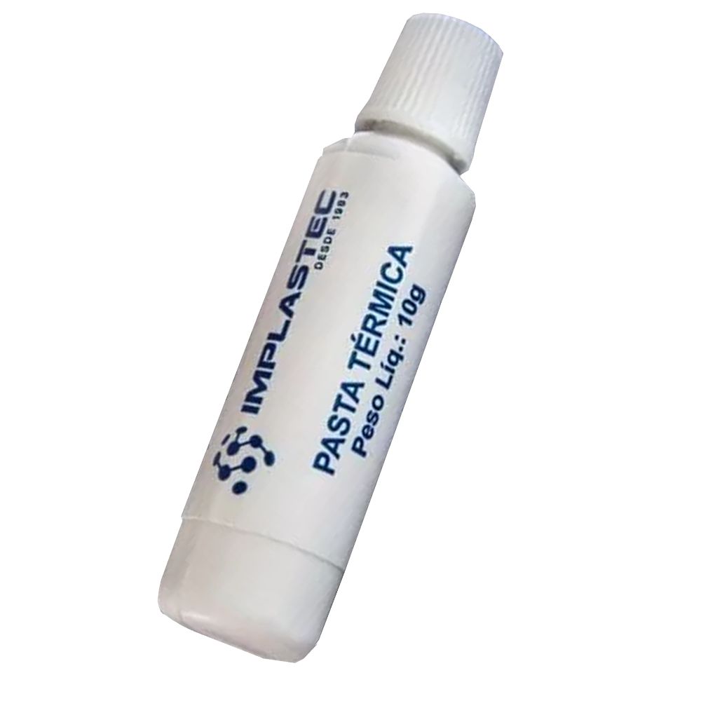 Pasta Térmica Branca Implastec 10g Bisnaga Condutividade 0,4 w/mk