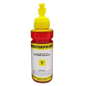 Refil de Tinta Masterprint Amarelo 100ml Compatível Epson T673420 para Impressoras Ecotank L800 L805 L810 L850 L1800