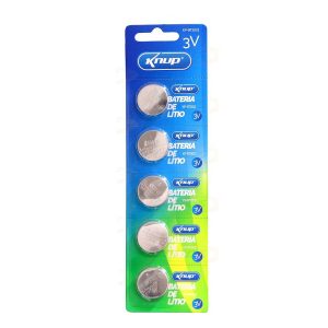 Bateria Lítio Knup CR2032 3V Caixa com 100 Unidades (20 Cartelas de 5)