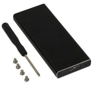 Case Gaveta Externa para SSD M.2 SATA NGFF B-Key Exbom CGHD-M2831 USB 3.0 5Gbps Alumínio