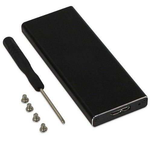 Case Gaveta Externa para SSD M.2 SATA NGFF B-Key Exbom CGHD-M2831 USB 3.0 5Gbps Alumínio