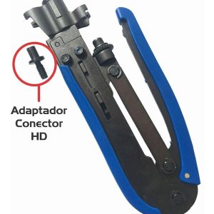 Alicate de Compressão Profissional Exbom para Conectores Coaxiais RG59 RG6 RG11 em Aço