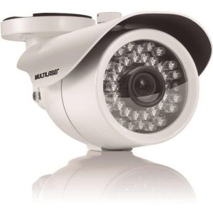 Câmera Bullet CFTV Multilaser SE014 700TVL Sensor Sony CCD Infravermelho 30m IP66 Lente 3.6mm BNC