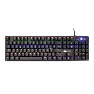 Teclado Mecânico Knup KP-2046 Switch Jixian Blue LED Rainbow ABNT2 Anti-Ghosting USB