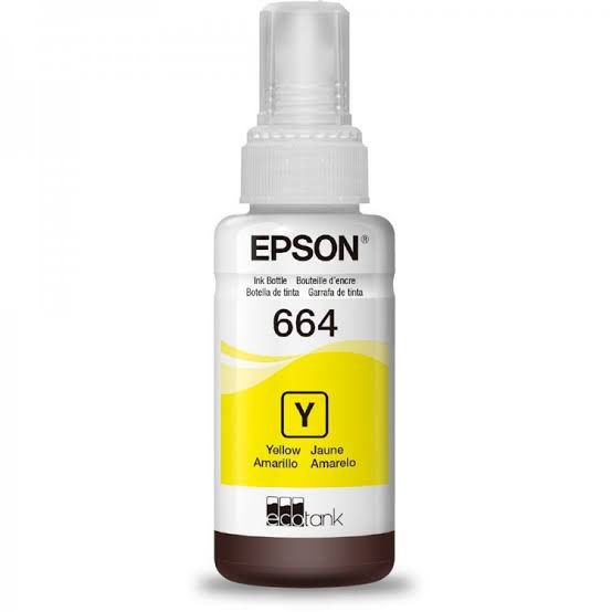 Refil de Tinta Epson T664 420 Amarelo Original 70ml para Impressora EcoTank L200 L355 L365 L375 L395 L455 - Imagem 2