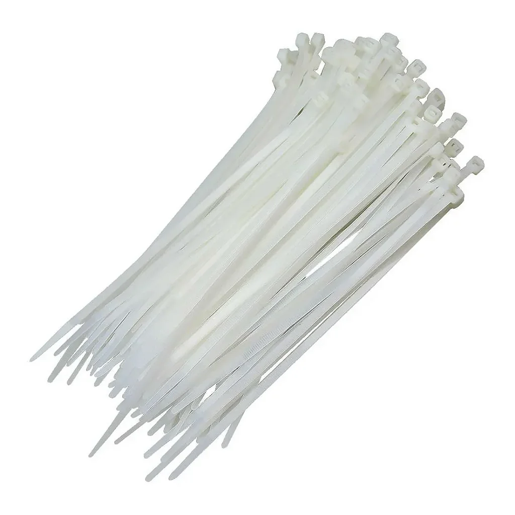 Abraçadeira de Nylon 3,6x100mm Branca Pacote com 100 Unidades Genérica