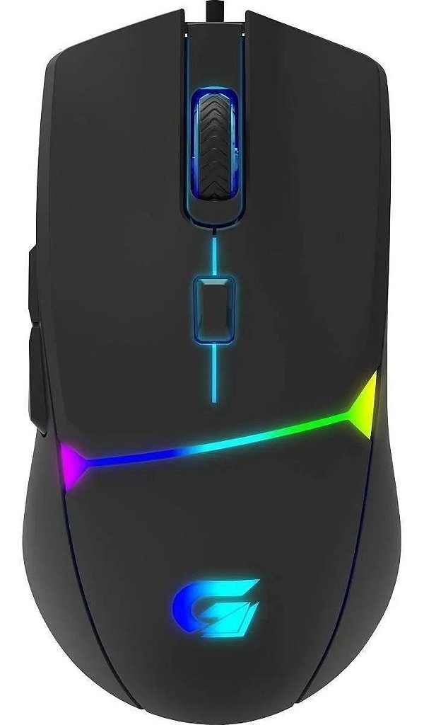 Mouse Gamer Fortrek Crusader 7200 DPI RGB 6 Botões USB Preto 70526