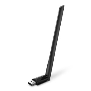 Adaptador de Rede USB Wi-Fi 5 TP-Link Archer T2U PLUS AC600 Dual Band 2.4/5GHz com Antena Externa de Alto Ganho 5dBi