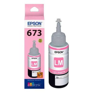 Refil de Tinta Epson T673620 Original Magenta Claro 70ml para Impressora EcoTank L800 L810 L850 L1800