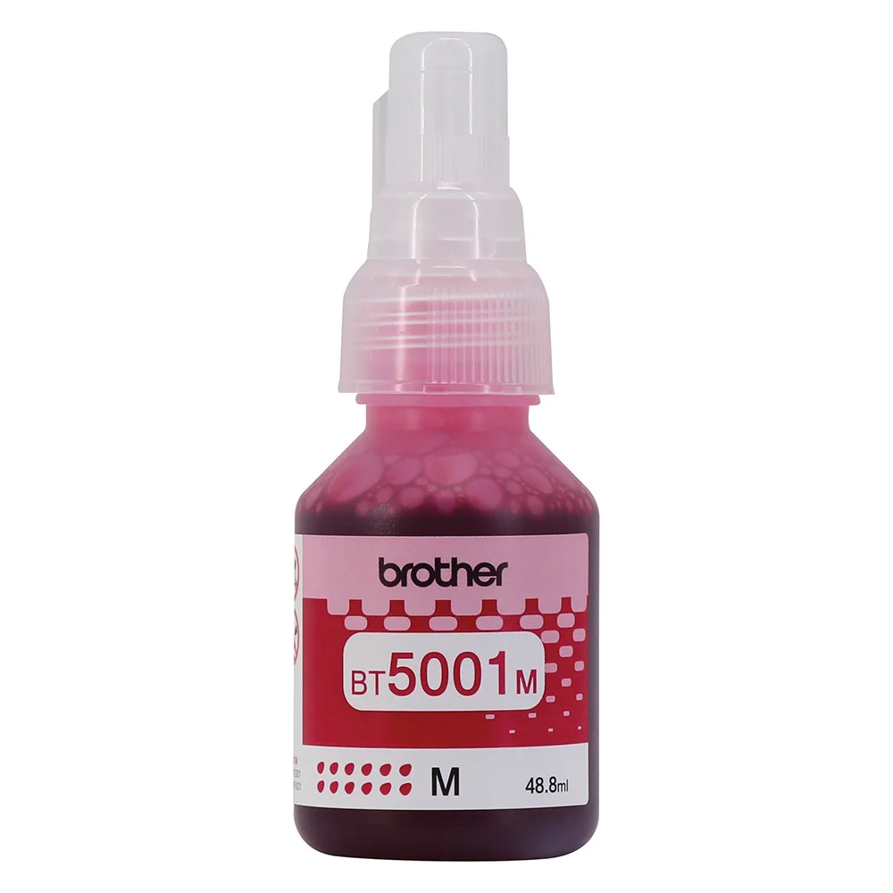 Refil de Tinta Brother BT5001M Original Magenta 48,8ml para Impressoras InkBenefit Tank