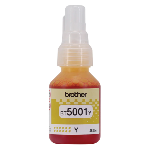 Refil de Tinta Brother BT5001Y Amarelo Original 48,8ml para Impressoras Ink Tank